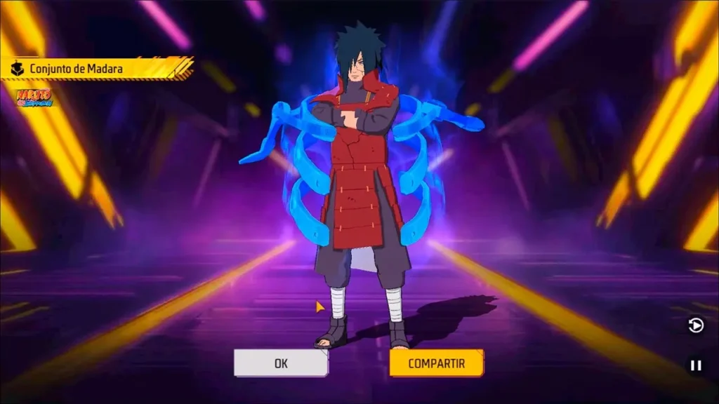 CONJUNTO de MADARA de la RULETA DE TOKENS en Free Fire 2025