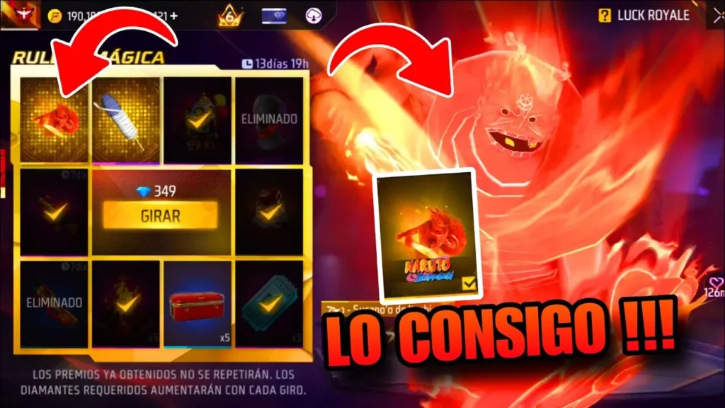 EMOTE DESCENSO SUSANO de Itachi en Free Fire 2025