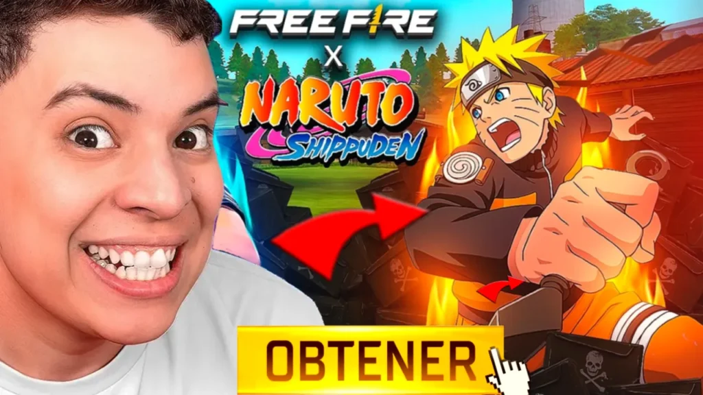 naruto free fire, naruto shippuden, ff, skin, diamantes